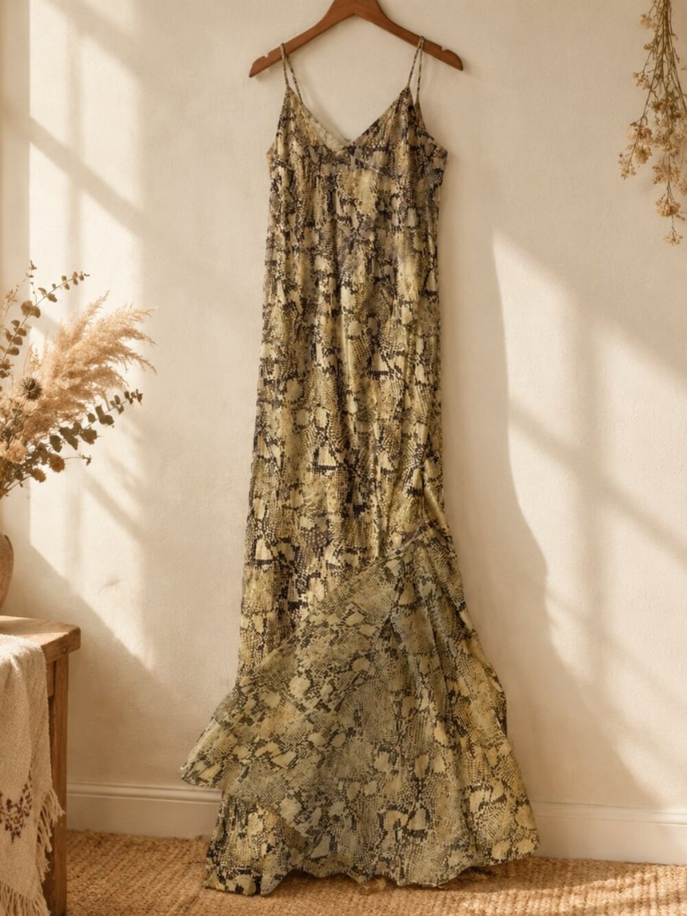 Banana Republic Dreamer Silk Maxi Dress — Size Medium